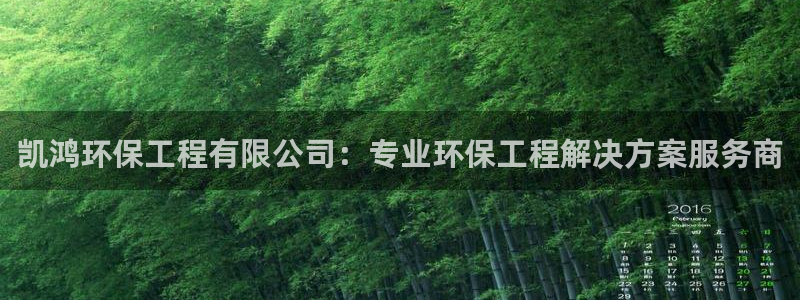 彩名堂app官方网：凯鸿环保工程有限公司：专业环保工程解决方案服务商
