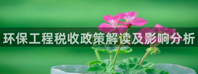 彩名堂为什么用不了了：环保工程税收政