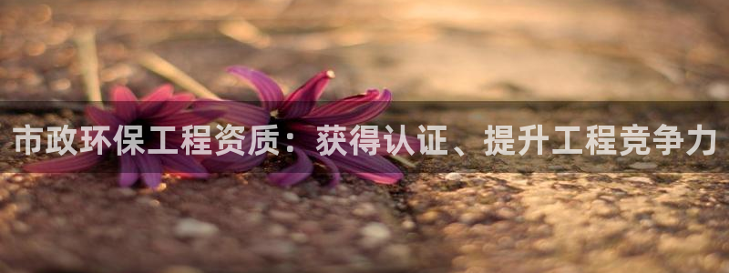 彩名堂免费计划下载：市政环保工程资质