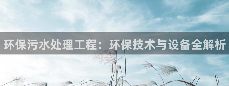 彩名堂免费计划官网50：环保污水处理